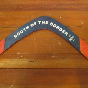 South of the Border Vintage Wooden Boomerang Souvenir South Carolina